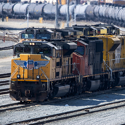 Delivering by railway